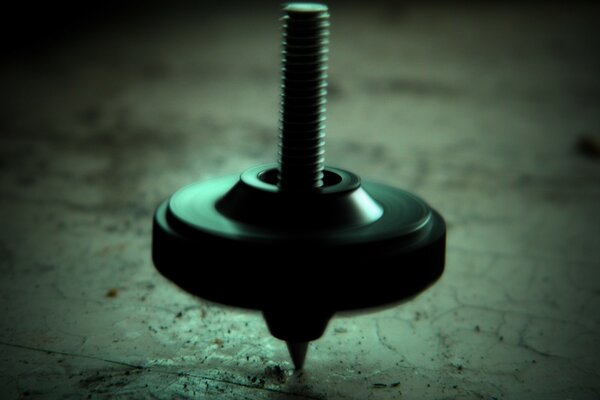 Metal spinning top. High technology