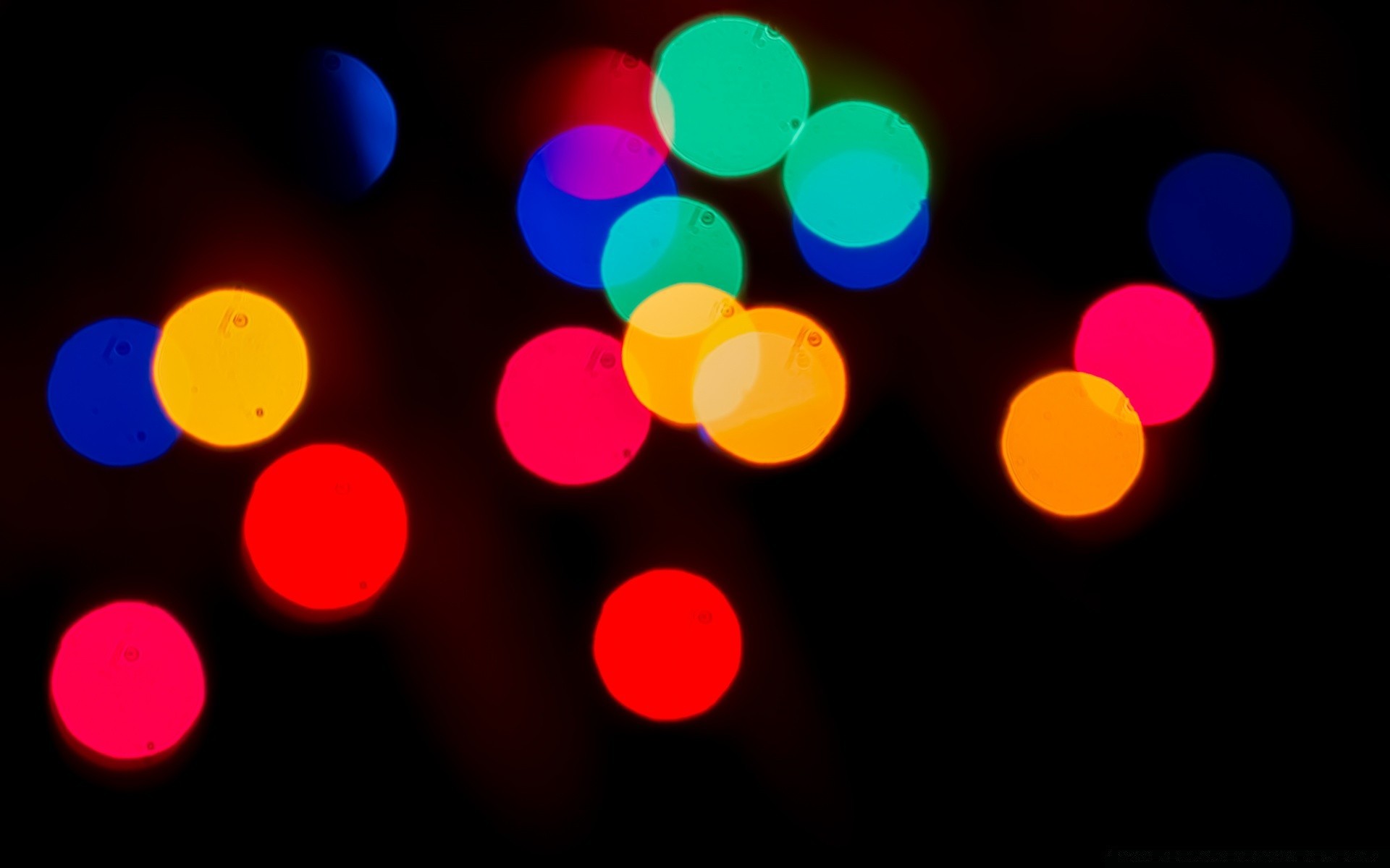 bokeh sfocatura luminoso rotondo illuminato design natale brilla astratto luce colore scuro