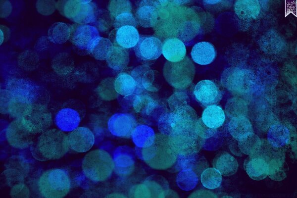 Il vivido mondo sottomarino del bokeh è sfocato