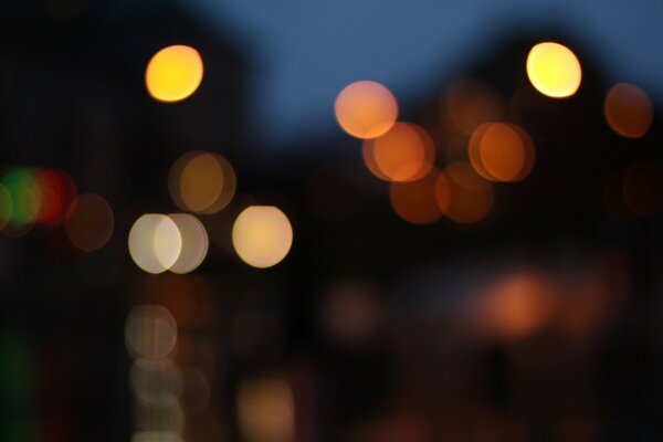 Flou rond Focus bokeh