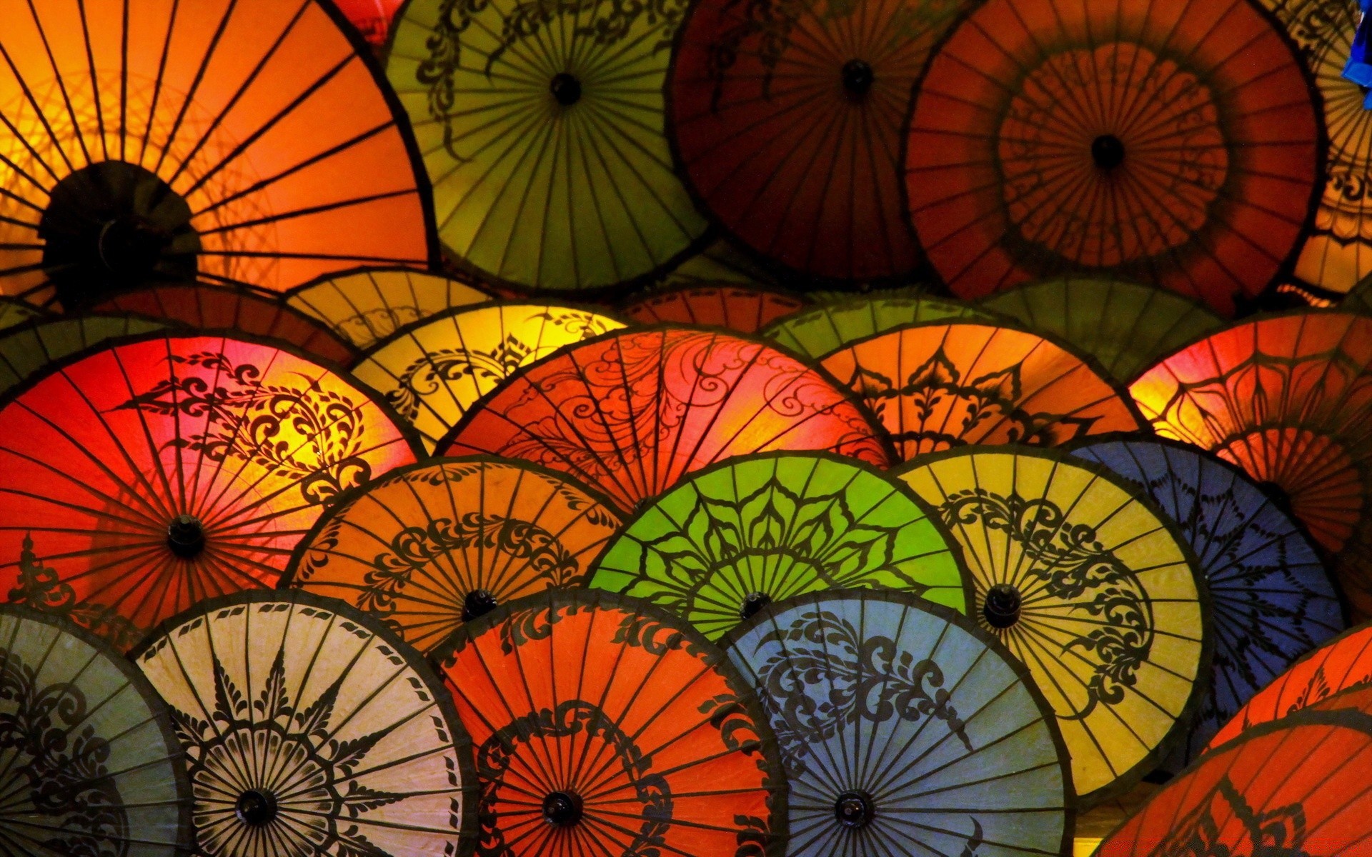 bright colors umbrella sunshade graphic design art arts and crafts retro travel traditional