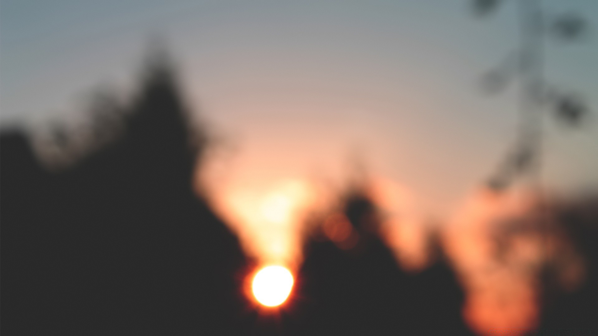 bokeh blur sunset sun sky flame abstract