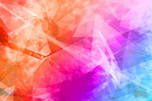 Abstract of bright geometric colors