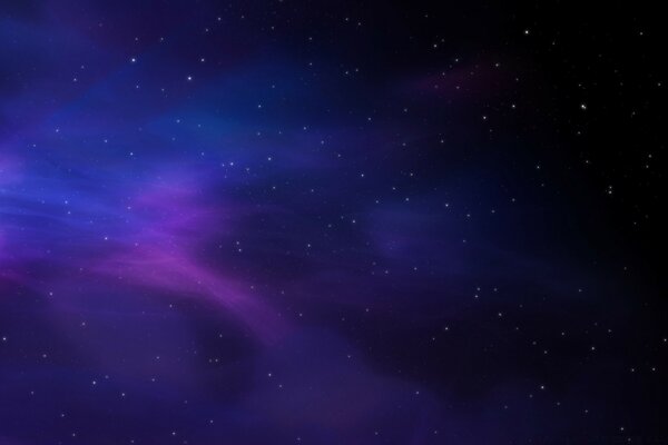 Cosmic colors blue purple stars