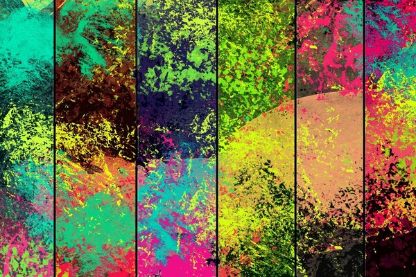 Todas as cores brilhantes na área de trabalho