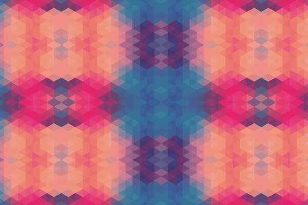 Geometric pink-gray-purple image