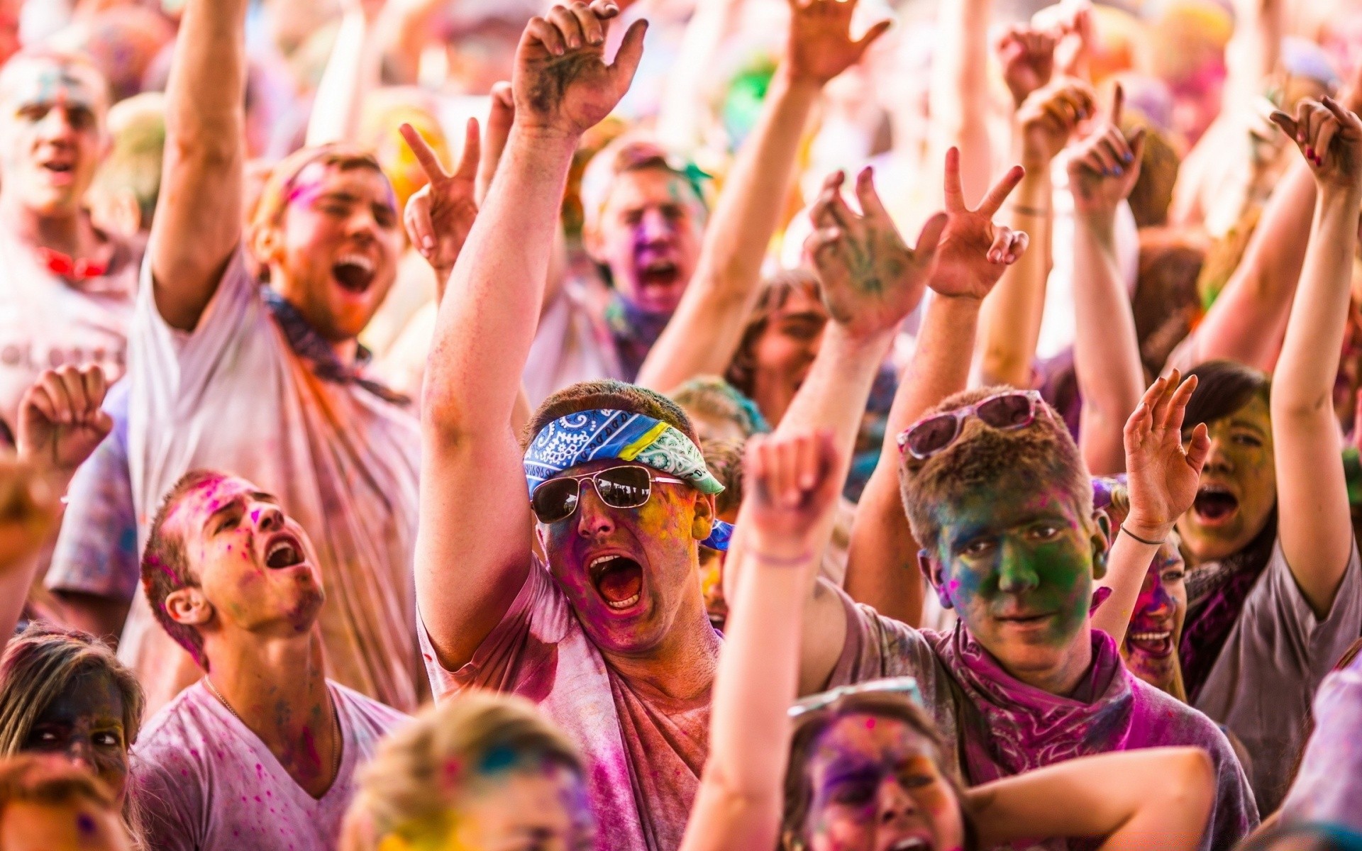 couleurs vives festival vacances beaucoup musique foule danse bande performance concert partie fan de sport concours religion