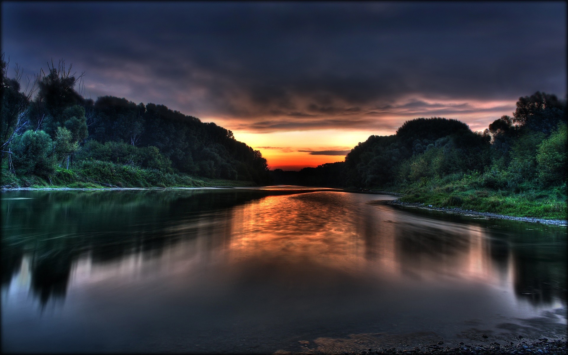 kreativ wasser sonnenuntergang dämmerung fluss reflexion abend landschaft natur dämmerung see reisen himmel strand im freien sonne baum licht