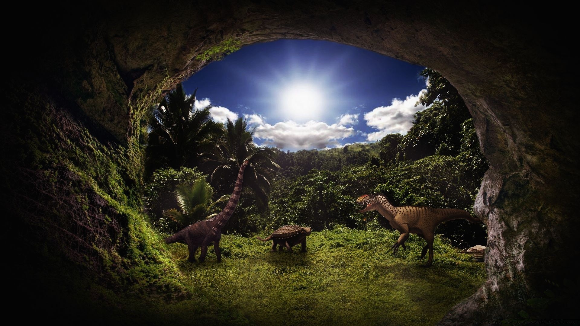 kreativ höhle landschaft reisen wasser licht baum berge