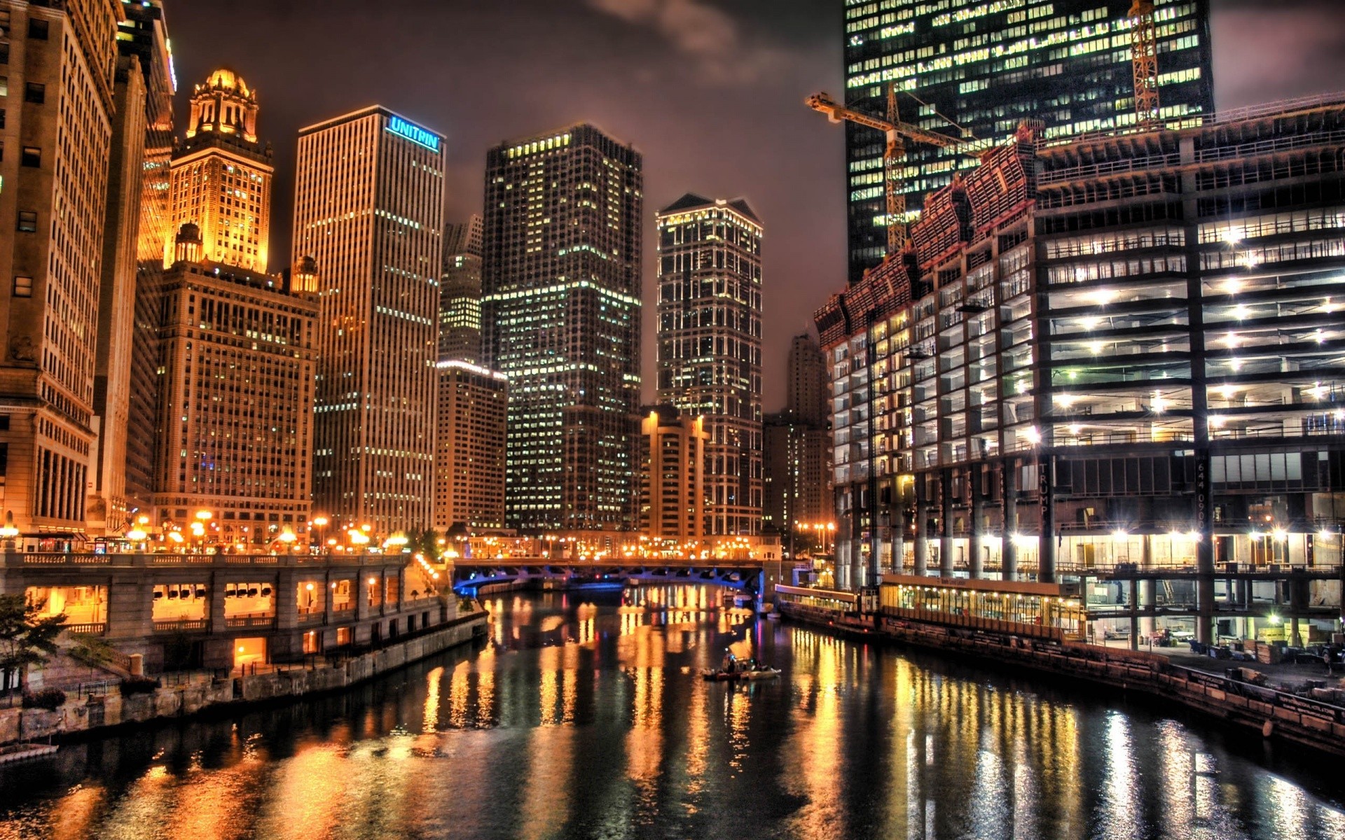 creative city architecture building cityscape travel skyscraper dusk modern skyline reflection urban illuminated office downtown sky evening river water waterfront