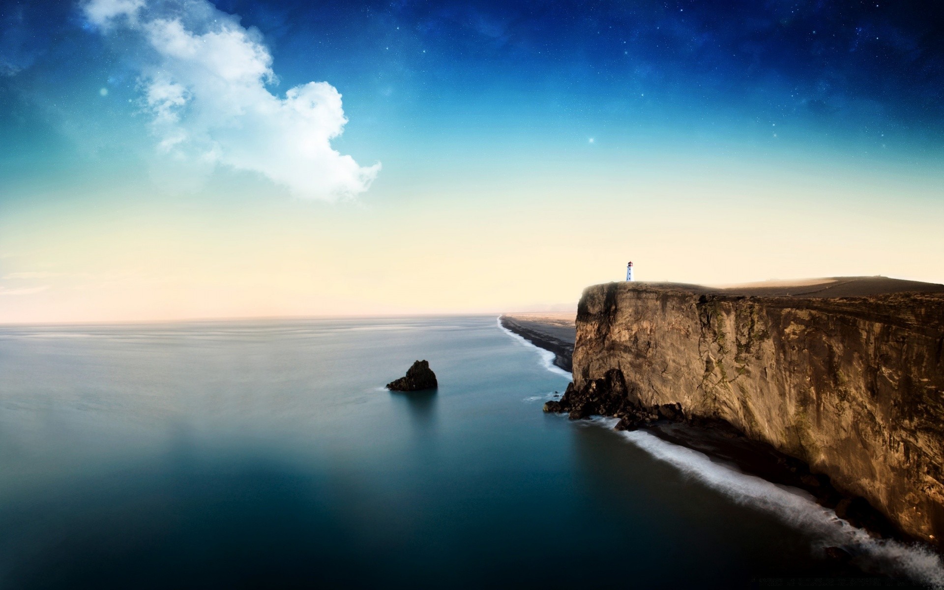 creativo acqua mare tramonto oceano spiaggia cielo paesaggio mare viaggi crepuscolo sera alba paesaggio roccia natura luna sole all aperto isola