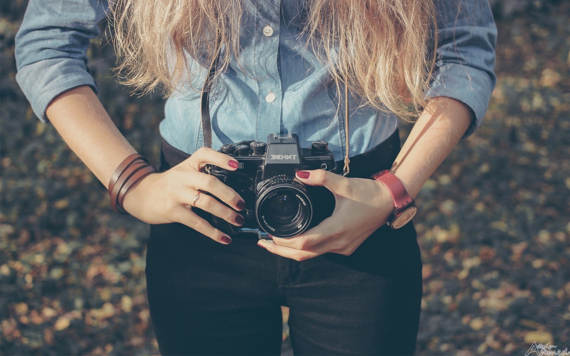 creativo ragazza lente bella donna bella giovane adulto piacere uomo natura tempo libero