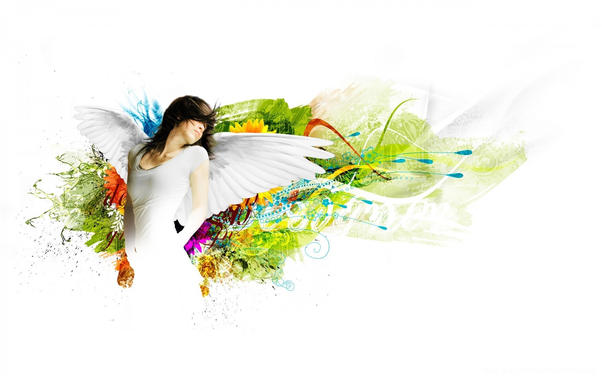 creative nature woman desktop