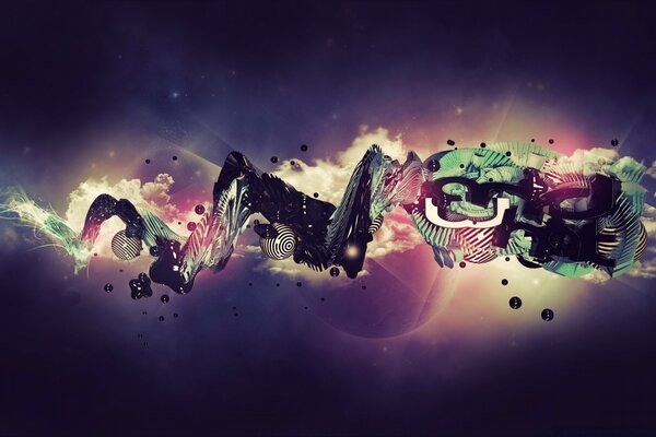 Creative illustration of planets in space