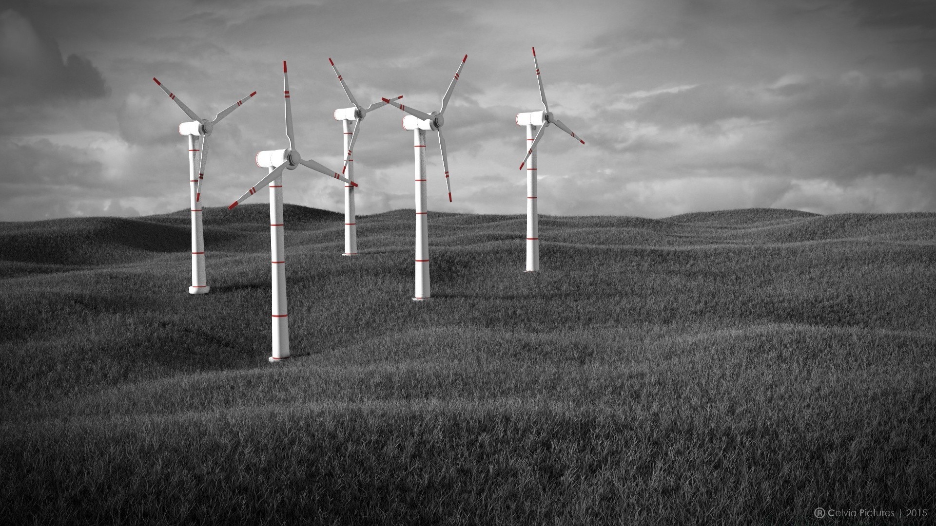 creativo paisaje granja molino de viento viento energía campo electricidad cielo tecnología al aire libre