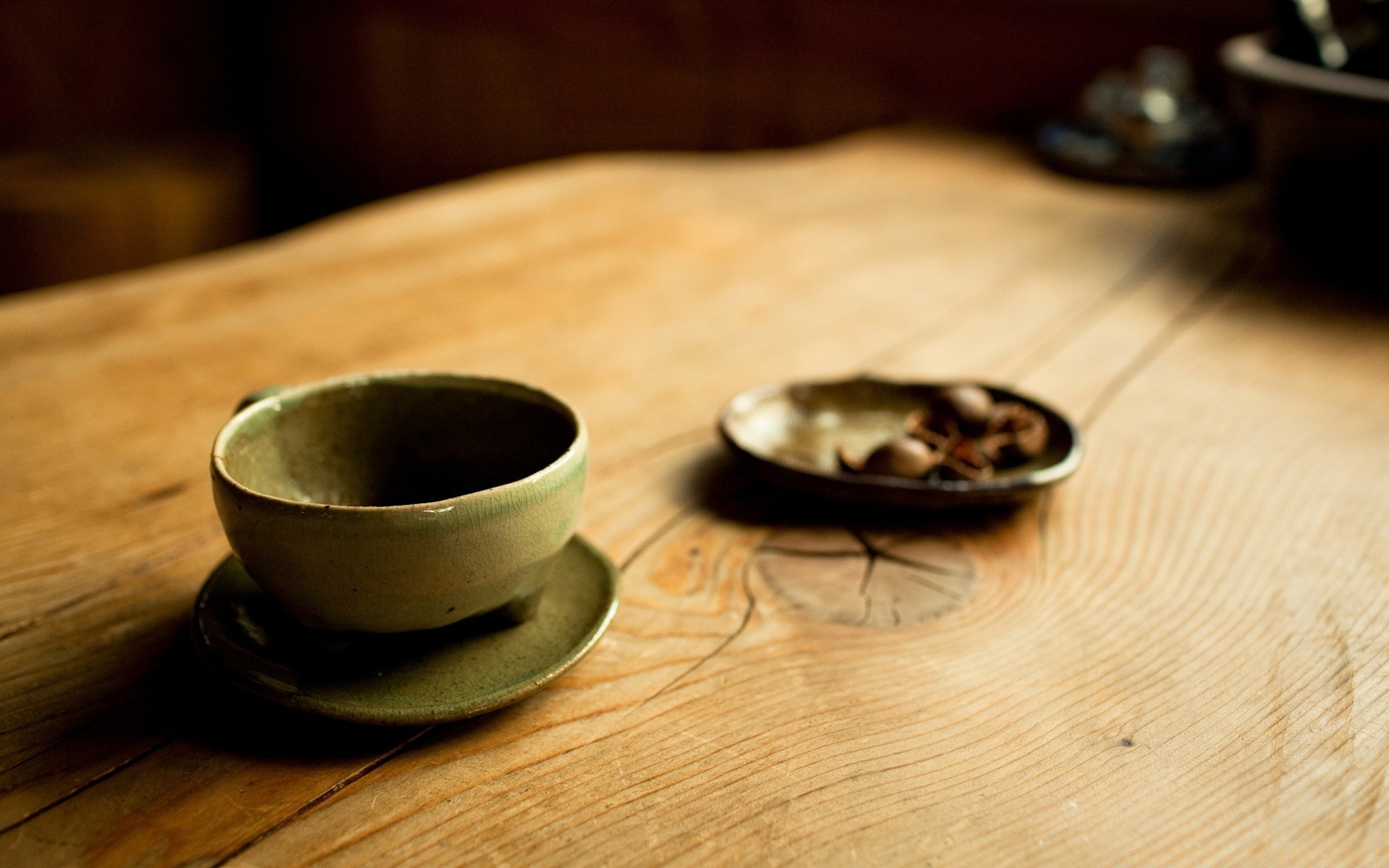 kreativ holz essen tabelle stillleben geschirr tasse trinken schüssel bambus holz küchenutensilien kaffee