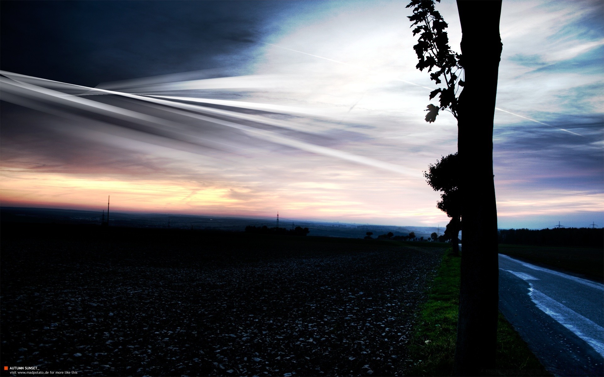 kreativ sonnenuntergang landschaft himmel dämmerung abend licht dämmerung sonne natur reisen strand baum silhouette im freien wolke straße wasser ozean meer