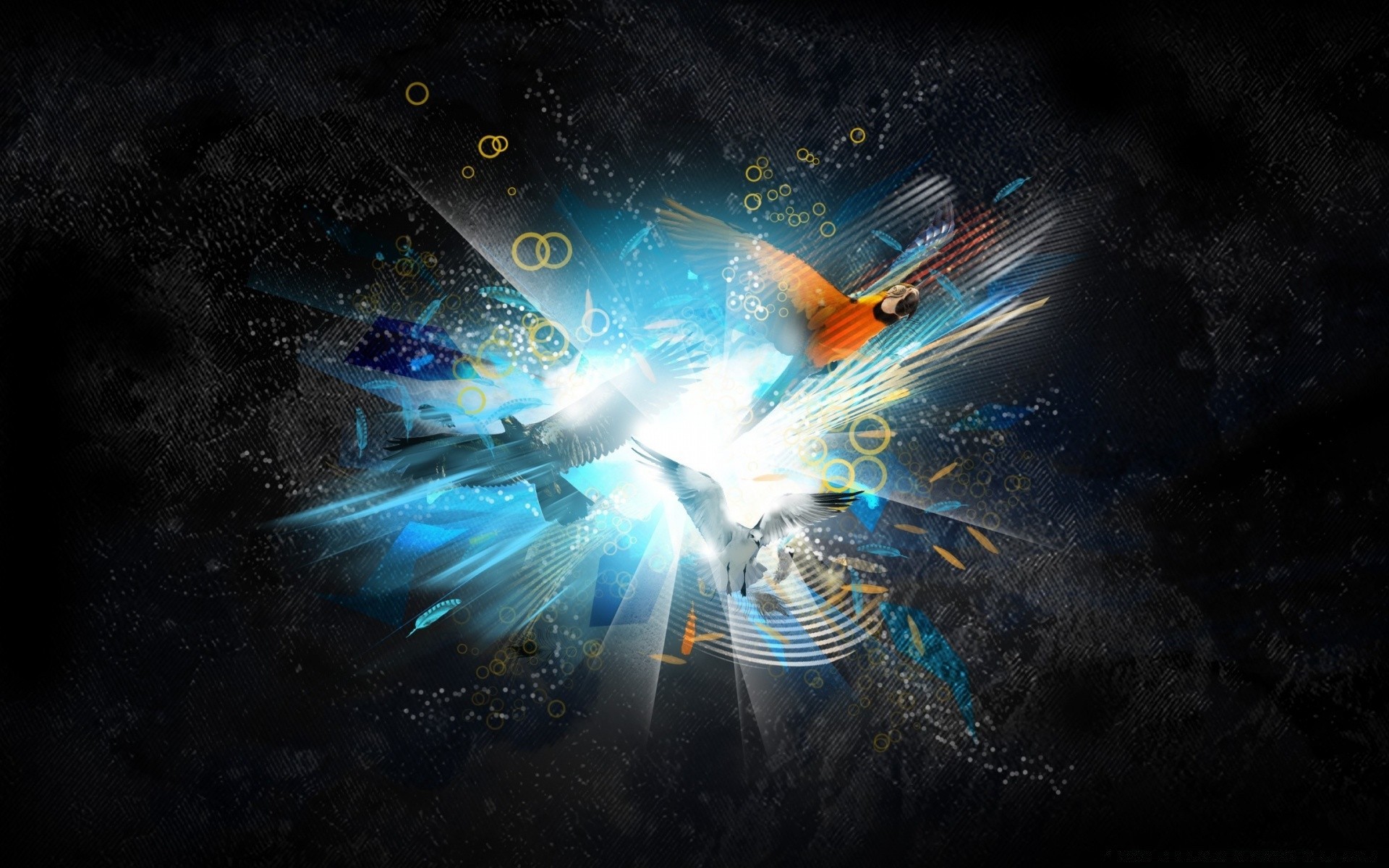 creative abstract science light desktop smoke energy background surreal