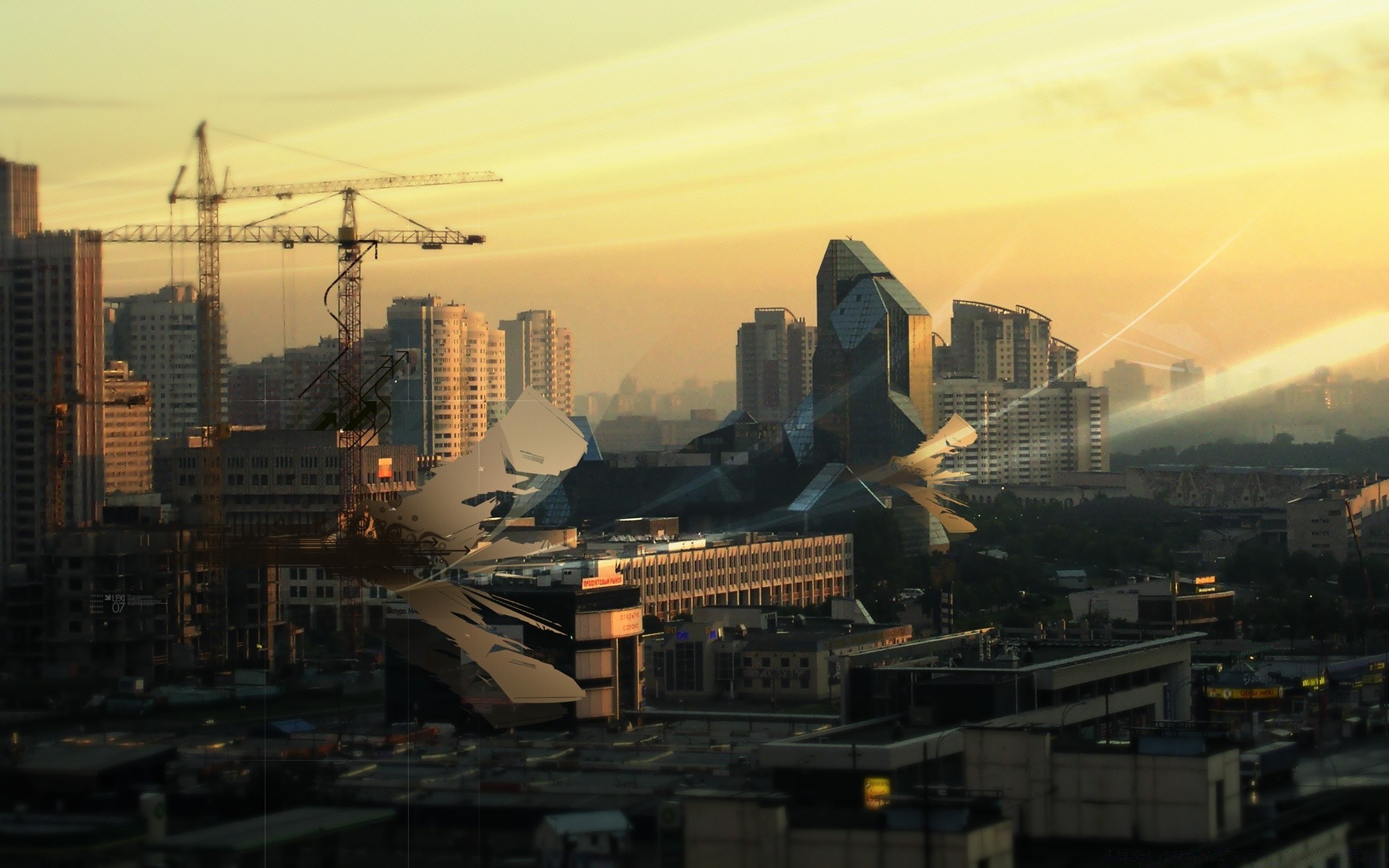 kreativ stadt skyline architektur reisen haus stadt wolkenkratzer sonnenuntergang urban himmel stadtzentrum brücke fluss geschäft licht straße abend büro transportsystem dämmerung