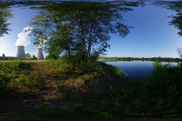 Lake Nature Forest landscape