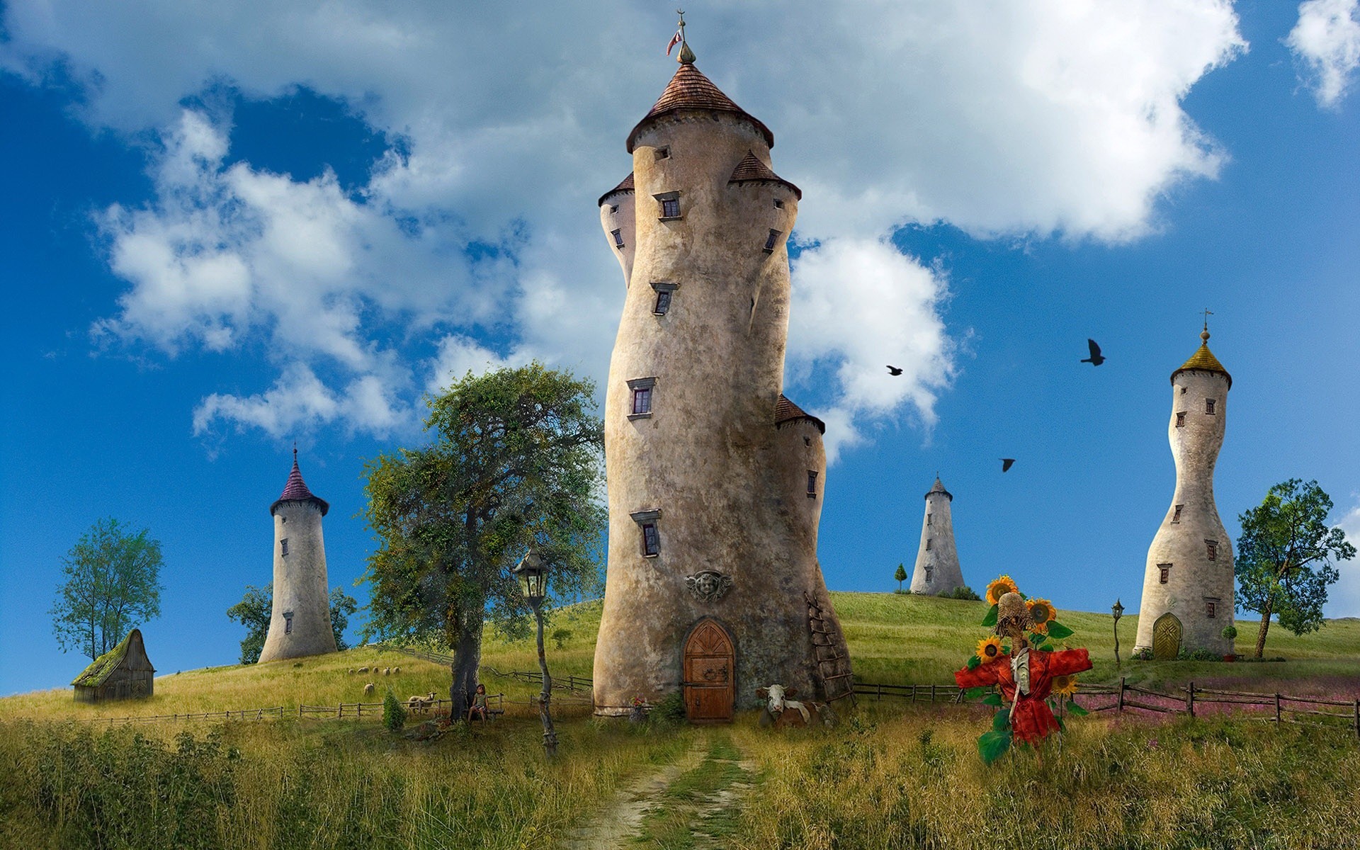 kreativ architektur turm reisen himmel im freien antike landschaft schloss kirche gotik haus alt