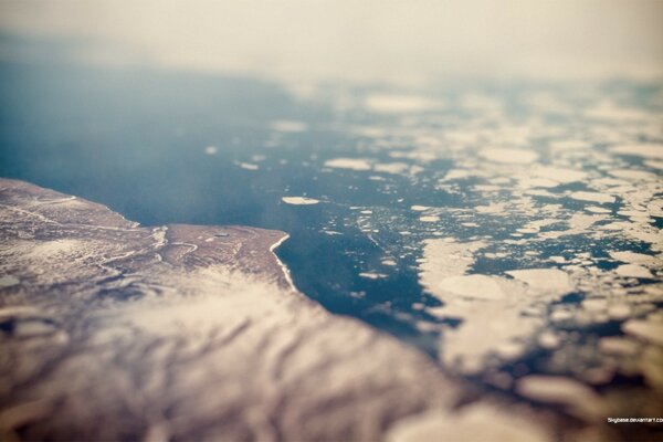 PHOTO D HIVER DE LA CÔTE DE L AVION