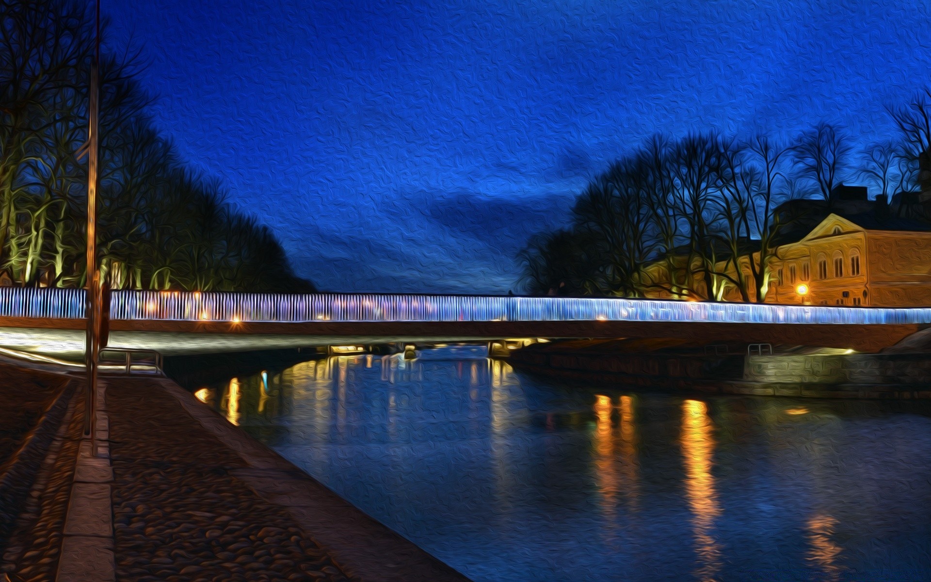 creativo acqua tramonto alba ponte sera crepuscolo fiume riflessione architettura lago viaggi all aperto luce albero