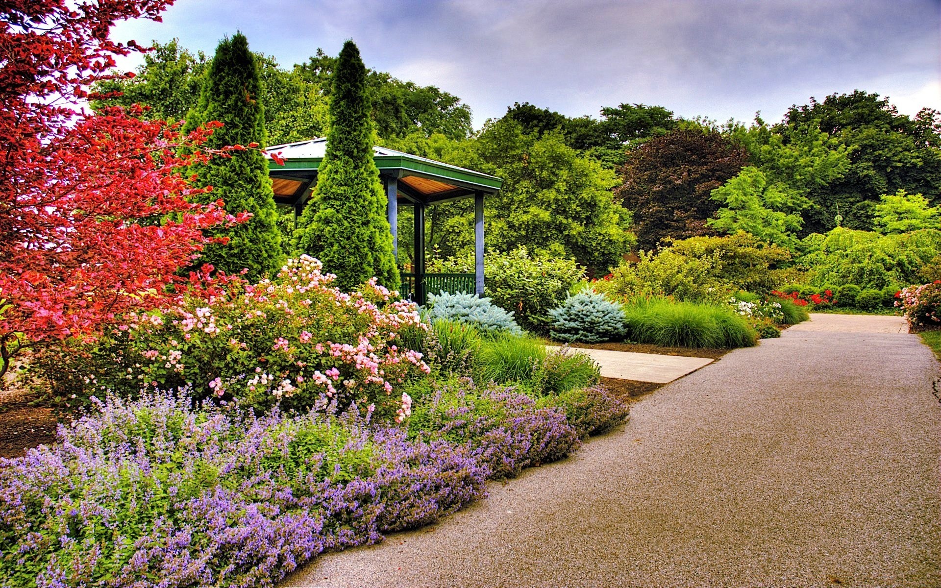 creative nature tree flower garden landscape grass guidance outdoors summer leaf park flora wood lawn