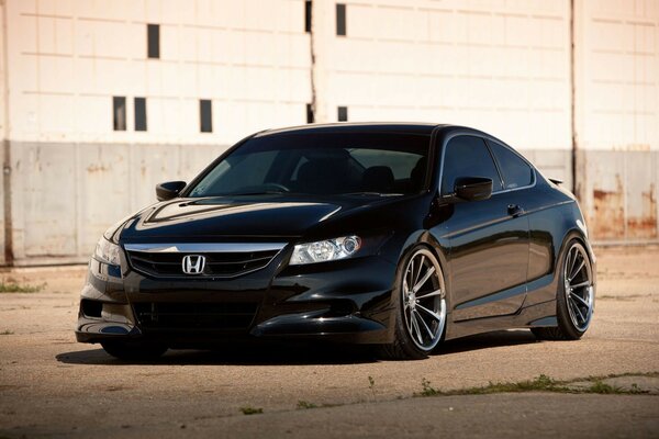 Ultra black Honda as the blackest night