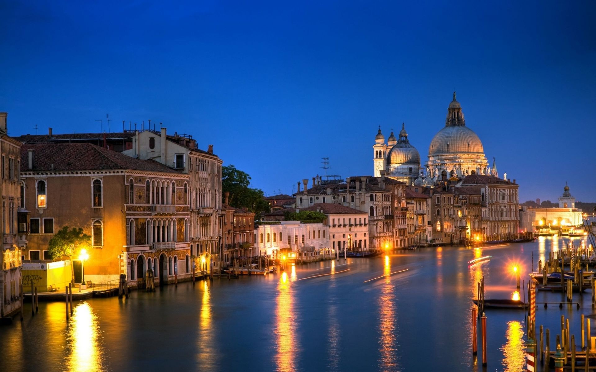 city architecture travel water dusk river evening canal bridge building outdoors sunset sky reflection illuminated church cathedral venetian cityscape