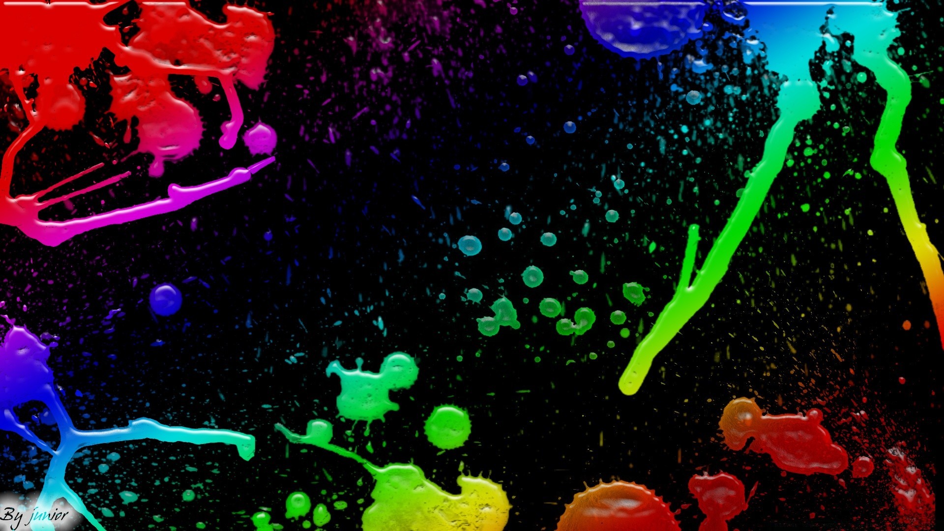 bright colors motion science drop splash