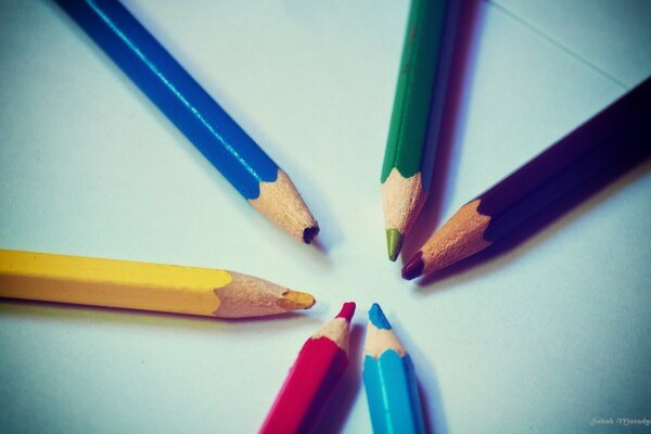 Photo ordinaire de crayons