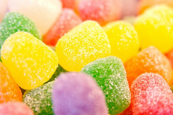 Jujubes sucrés brillants