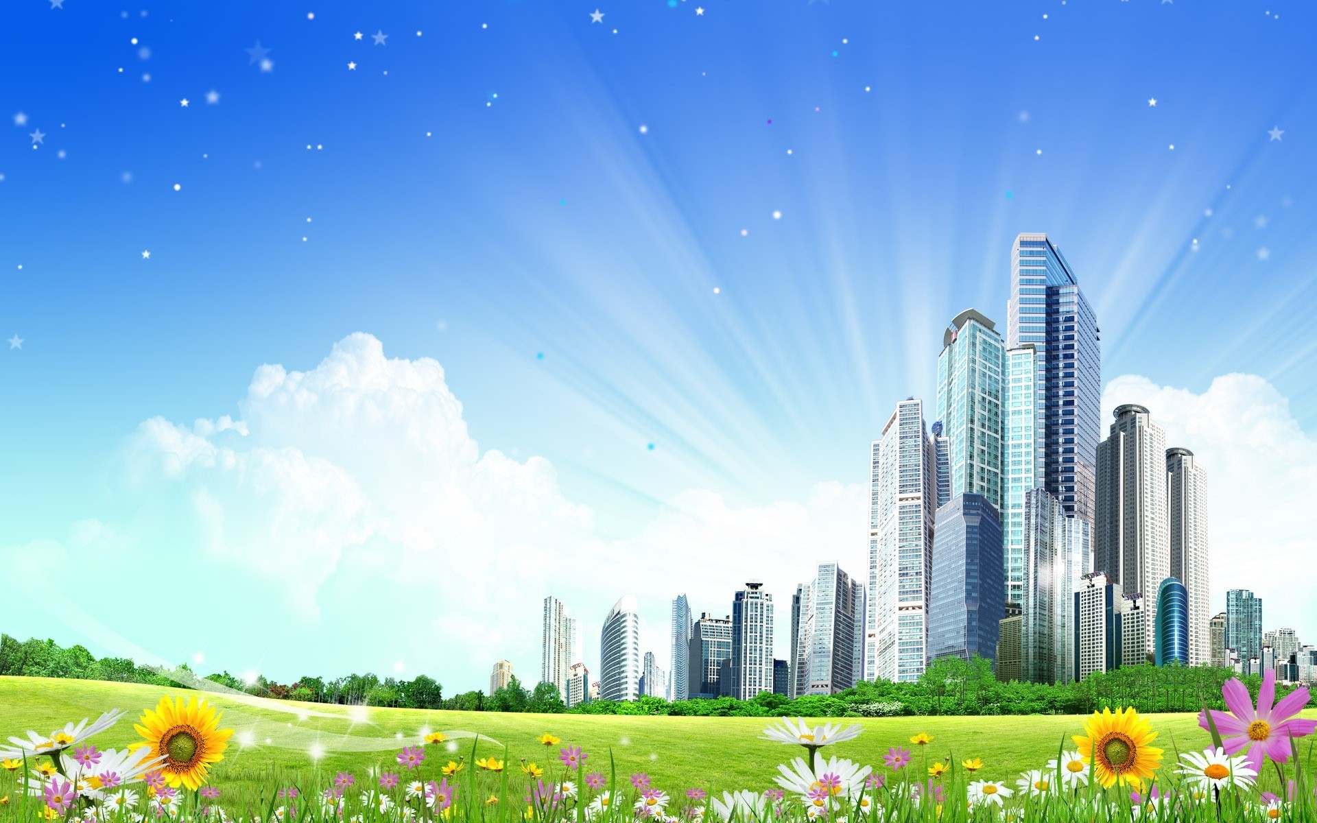 creative sky grass scene architecture outdoors travel summer nature city