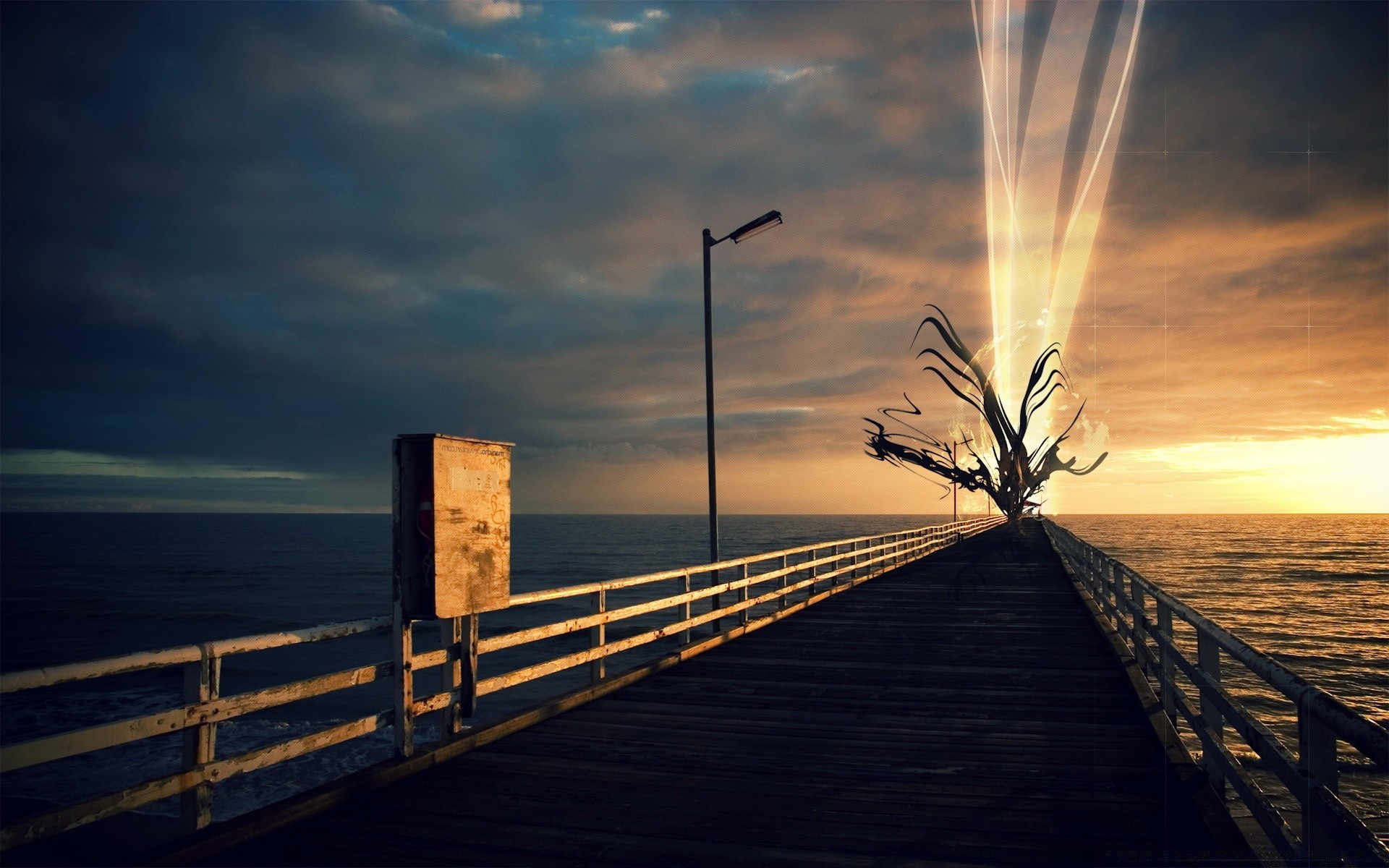 criativo pôr do sol água céu amanhecer praia mar paisagem oceano crepúsculo sol noite ponte paisagem viagens cais luz natureza