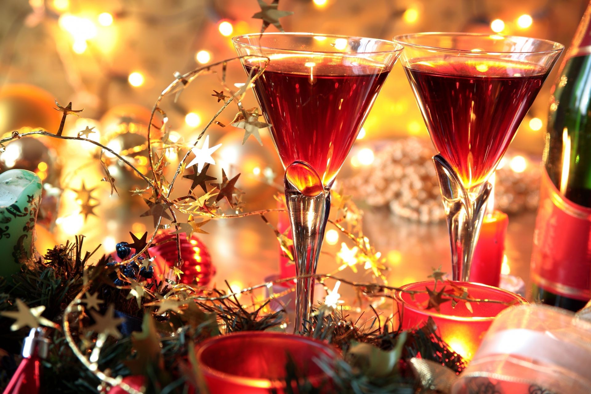 новый год рождество праздник вина участник шампанское зима свеча ева отпуск стекло золото пить украшения алкоголь светит размытость
