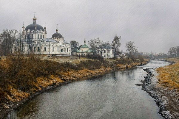 Church on the river bank