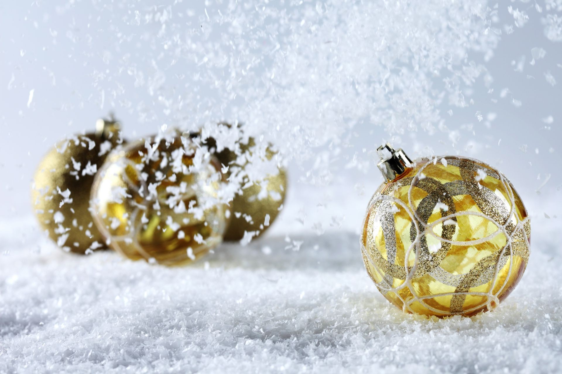 año nuevo invierno navidad brillo bola nieve decoración oro brillo vacaciones copo de nieve esfera regalo pulsera temporada brillante hilo escritorio luz cristal frío