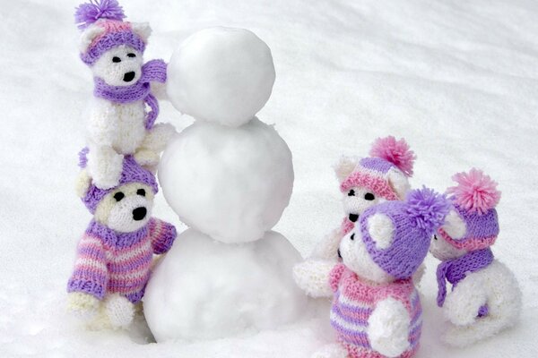 Handmade Winter Down Toys