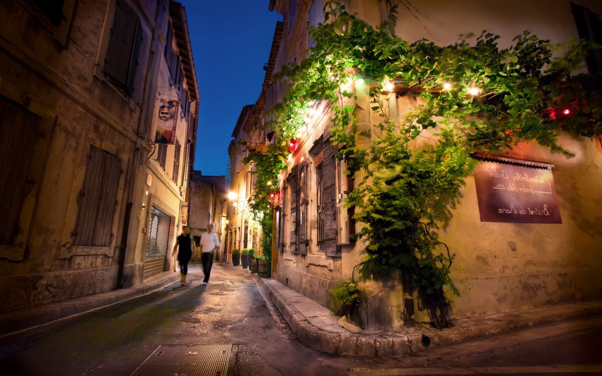 city street travel architecture town road light outdoors narrow building house alley pavement