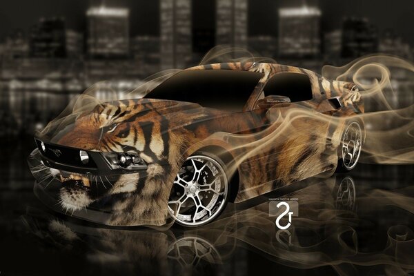 Sport sport car color tigre