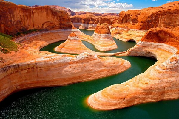 Canyon in the desert for travelers