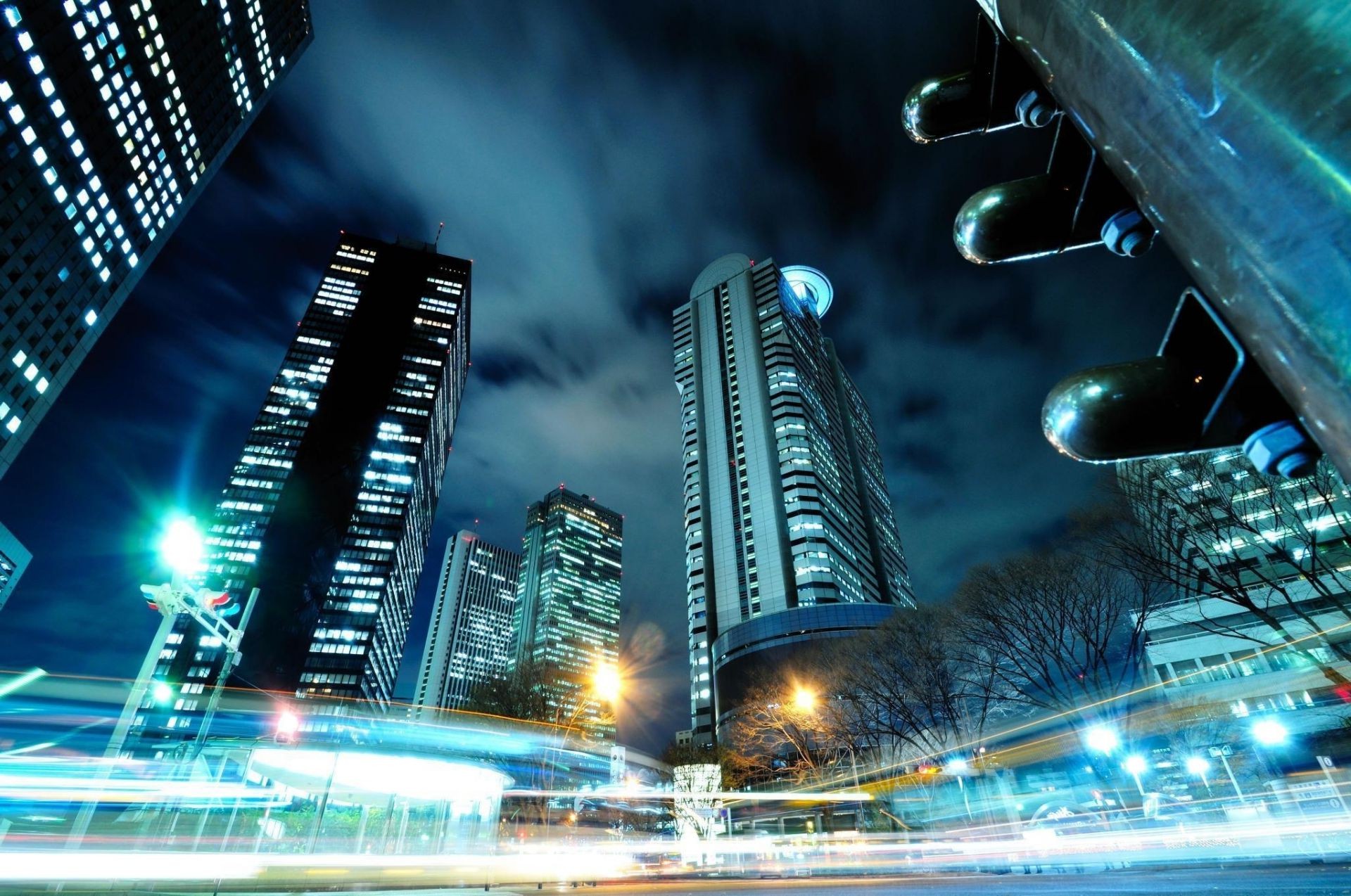 ciudad centro de la ciudad rascacielos desenfoque hogar arquitectura urbano crepúsculo negocios carretera tráfico noche puente luz calle ciudad tráfico carretera viajes rápido