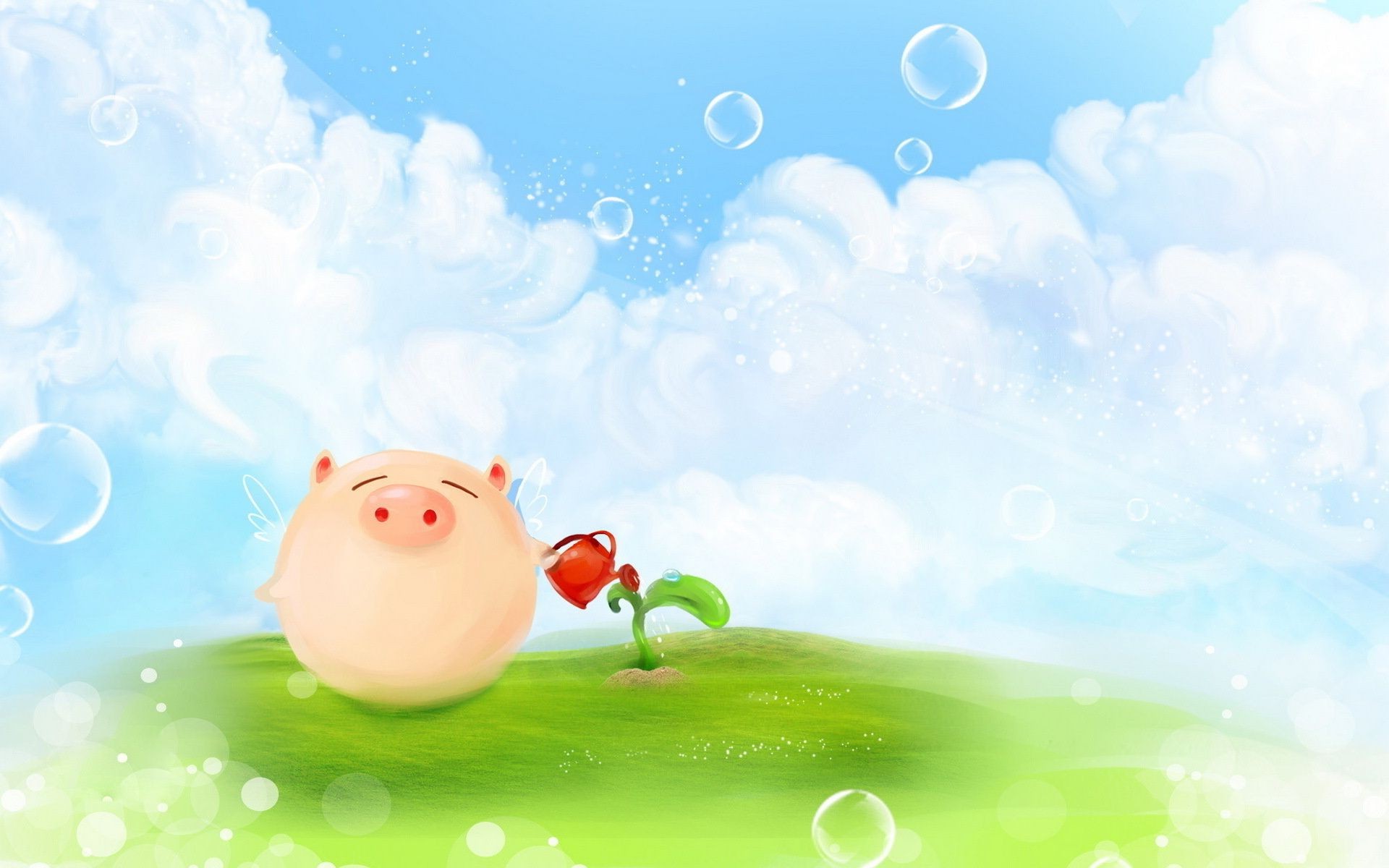 природа лето рабочего стола небо падение воды пузырь