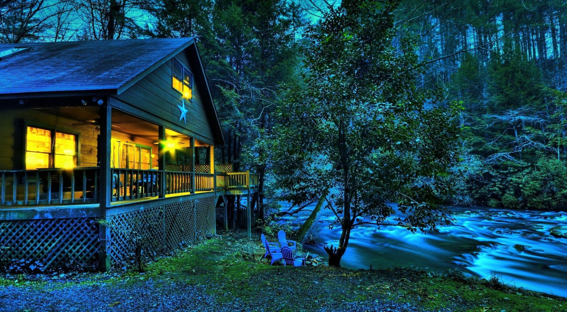 nuit crépuscule du soir crépuscule du soir bois nature bois eau à l extérieur paysage voyage lumière été