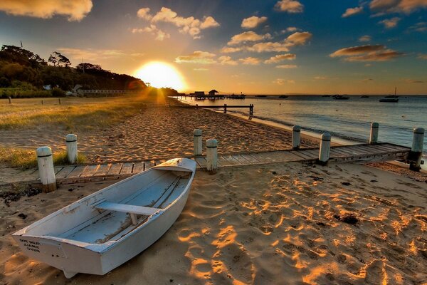 Sommer Sonnenuntergang am Meer