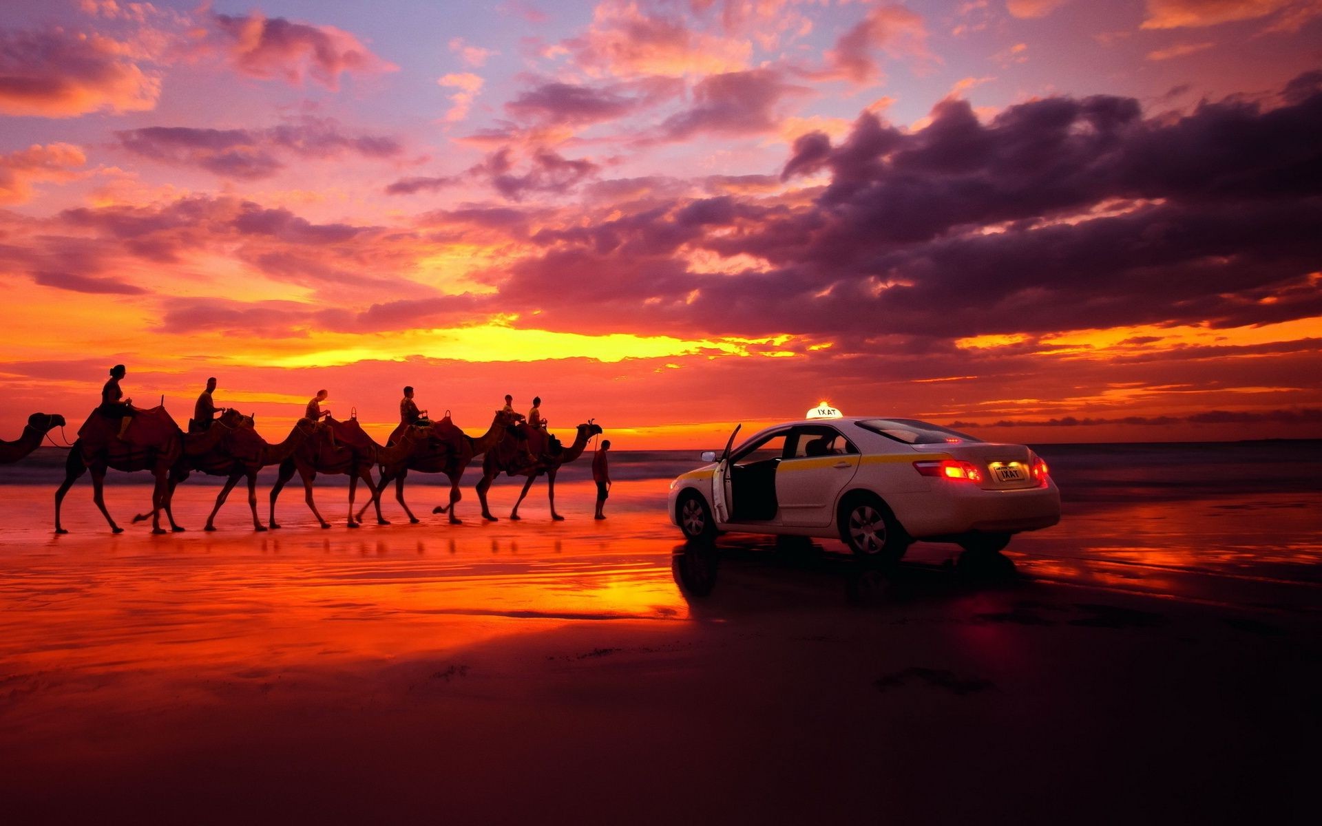 bright colors sunset evening dusk travel dawn transportation system sun sky silhouette