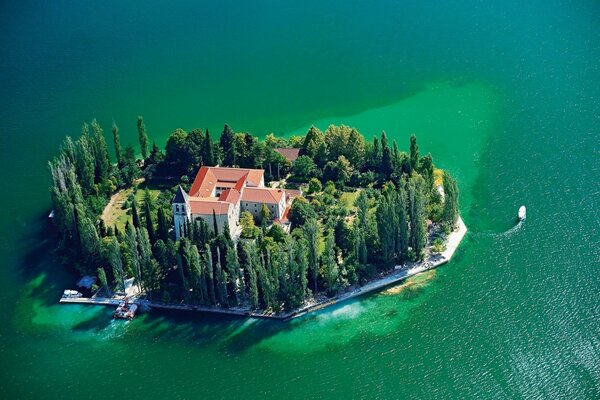 Unterkunft auf der Insel im Freien