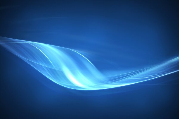 Abstract image of a ray of blue light