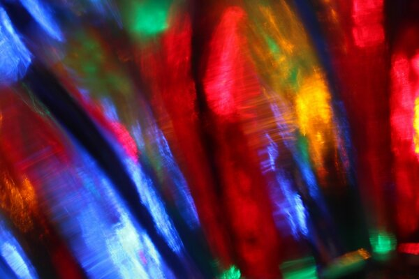 L arte di sfocare i colori vivaci